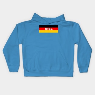 Kiel City in German Flag Kids Hoodie